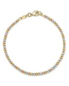 14k Yellow, White And Rose Gold Beaded Bracelet - 100% Exclusive
