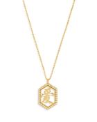Bloomingdale's Diamond Love Pendant Necklace In 14k Yellow Gold, 0.25 Ct. T.w. - 100% Exclusive