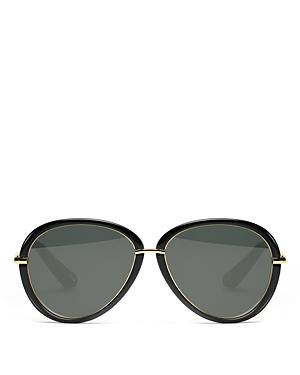 Elizabeth And James Reed Solid Round Sunglasses, 57mm