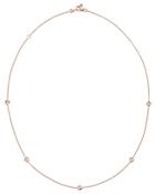 Roberto Coin 18k Rose Gold Diamond By The Inch Station Necklace, 18
