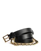 Zadig & Voltaire Women's Rock Leather Chain Belt