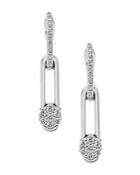 Hulchi Belluni 18k White Gold Tresore Diamond Linear Drop Earrings