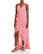 Poupette St. Barth Tamara Wrap Front Maxi Dress