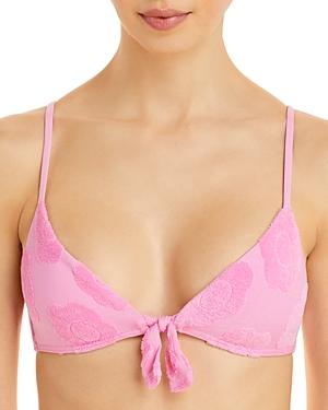 Frankies Bikinis Wonderland Terry Textured Bikini Top
