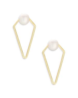 Kendra Scott Demi Cultured Freshwater Baroque Pearl Open Drop Earrings