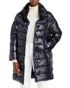 Herno Ultralight Cocoon Faux Fur Trim Down Puffer Coat