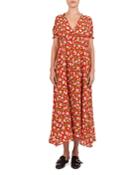 The Kooples Summer Floral-print Silk Maxi Dress