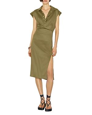 Frame Twist Front Cap Sleeve Dress
