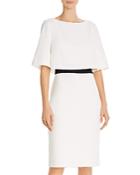 Adrianna Papell Tiered Crepe Dress