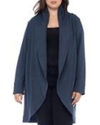 B Collection By Bobeau Curvy Peri Quilted Shawl Collar Knit Jacket