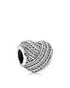 Pandora Charm - Sterling Silver & Cubic Zirconia Love Lines, Moments Collection