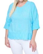 Single Thread Plus Cotton Embroidered Top