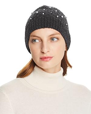 Minnie Rose Embellished Cable-knit Beanie