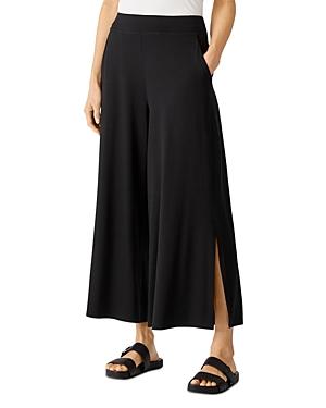 Eileen Fisher Cropped Wide Leg Side Slit Pants