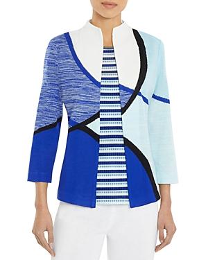 Misook Geo Print Jacket