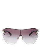 Miu Miu Women's Mirrored Shield Sunglasses, 190mm