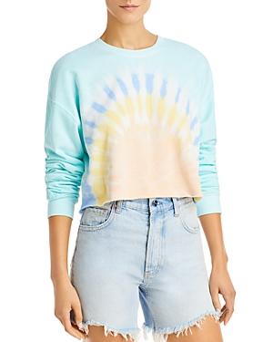Wsly Cropped Tie Dyed Sweatshirt