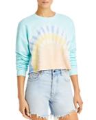 Wsly Cropped Tie Dyed Sweatshirt