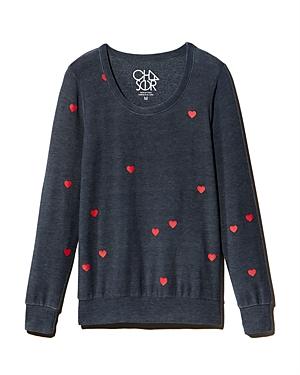 Chaser Heart Print Sweatshirt
