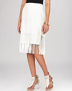 Bcbg Max Azria Pencil Skirt - Rashell Fringe Detail