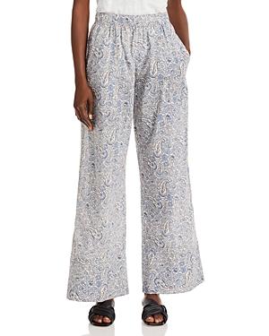 Vanessa Bruno Paisley Cotton Wide Leg Pants