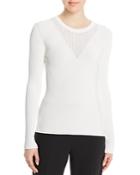 Boss Febecca Pointelle Inset Ribbed Sweater