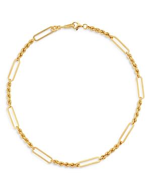 Maison Irem 18k Gold Victoria Twisted Link Necklace, 16.5