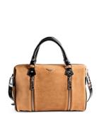 Zadig & Voltaire Sunny Medium Suede Leather Bowling Bag