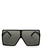 Saint Laurent Oversized Shield Sunglasses, 69mm