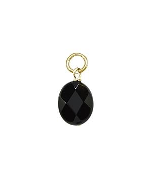 Aqua Stone Ball Drop Charm In Sterling Silver Or 18k Gold-plated Sterling Silver - 100% Exclusive