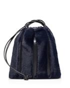 Vasic Maiden Small Leather & Faux Fur Bucket Bag