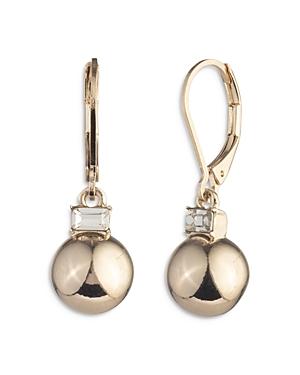 Lauren Ralph Lauren Baguette Crystal & Bead Drop Earrings