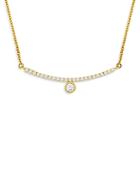 Bloomingdale's Diamond Bar Necklace In 14k Yellow Gold, 0.20 Ct. T.w. - 100% Exclusive