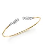 Diamond Open Bangle Bracelet In 14k White Gold And 14k Yellow Gold, 1.20 Ct. T.w. - 100% Exclusive