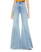 Alice + Olivia Seamed Wide-leg Jeans In Wildfire