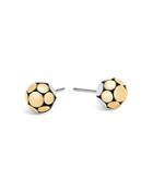 John Hardy 18k Gold And Sterling Silver Dot Small Ball Earrings