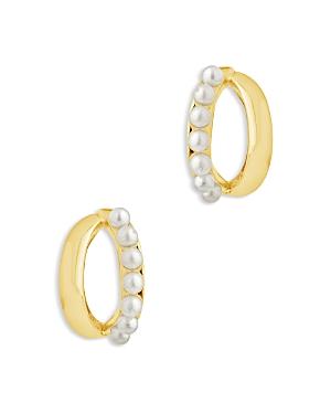 Sterling Silver Willa Stud Hoop Earrings