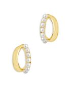 Sterling Silver Willa Stud Hoop Earrings
