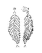 Pandora Earrings - Sterling Silver & Cubic Zirconia Light As A Feather