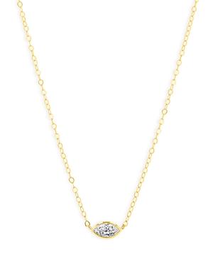 Bloomingdale's Marquis-cut Diamond Necklace In 14k Yellow Gold, 0.15 Ct. T.w. - 100% Exclusive