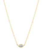 Bloomingdale's Marquis-cut Diamond Necklace In 14k Yellow Gold, 0.15 Ct. T.w. - 100% Exclusive