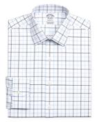 Brooks Brothers Grid Windowpane Regular Fit Dress Shirt