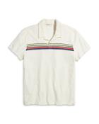Marine Layer Terry Chest Stripe Polo