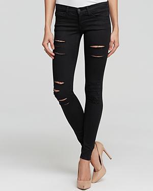 Flying Monkey Jeans - Distressed Skinny In Black