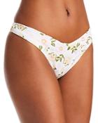 Capittana Alicia White Garden Printed Bikini Bottom