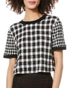 Alice And Olivia Piera Cropped Tee