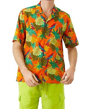 Vilebrequin Charli Parrot Print Short Sleeve Shirt
