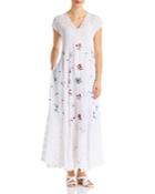 Johnny Was Clarabelle Embroidered Maxi Dress