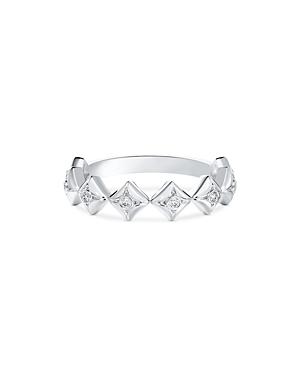 De Beers Forevermark Icon Band With Diamond Accents In 18k White Gold