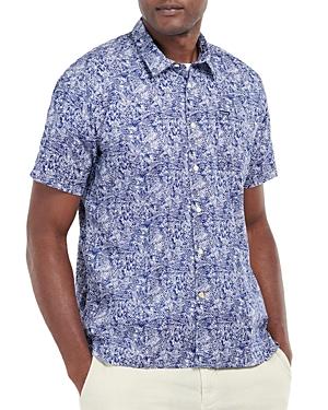 Barbour Braithwaite Cotton Palm Frond Print Classic Fit Button Down Shirt